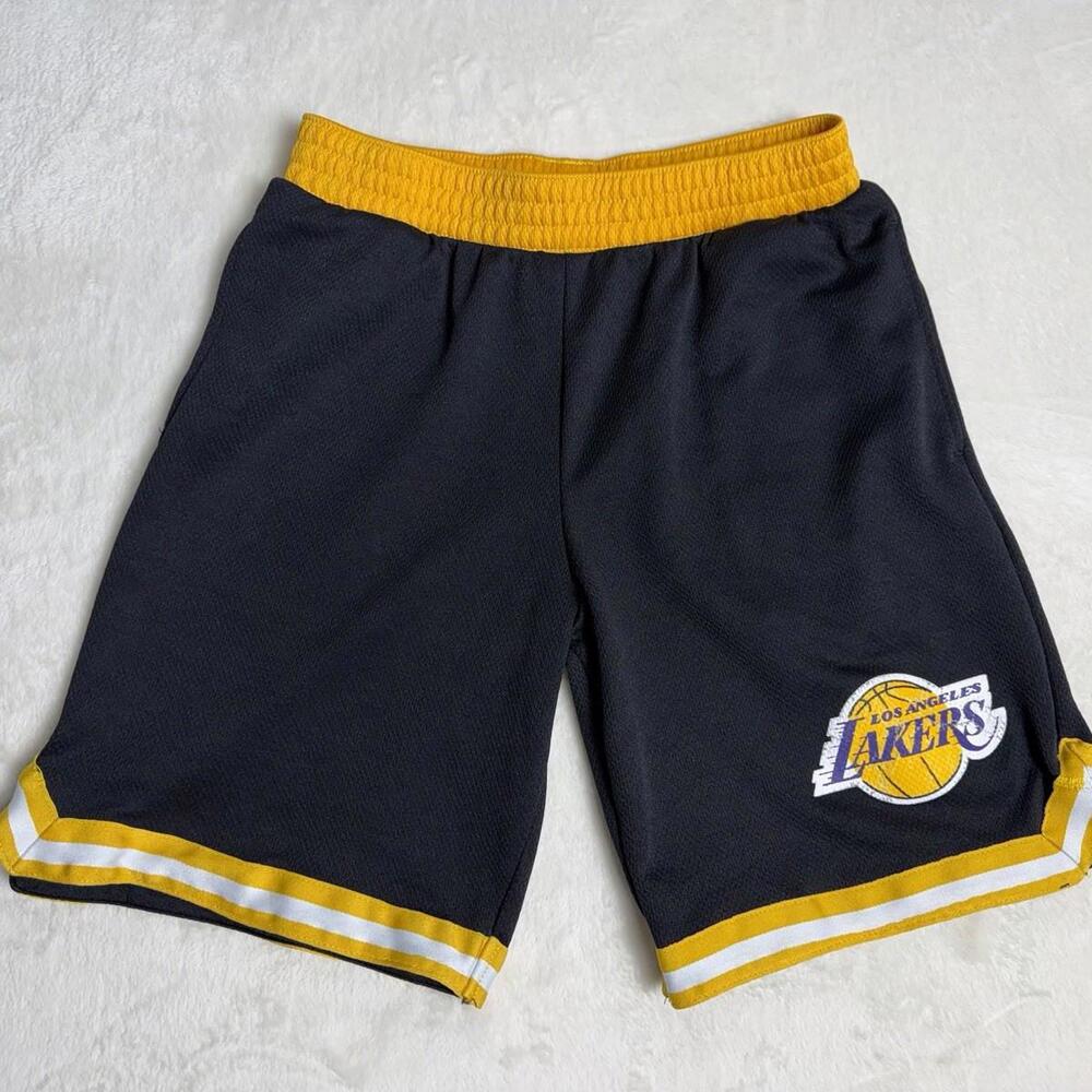 NBA Los Angeles Lakers UNK Youth Large 14/16 Black Athletic Shorts